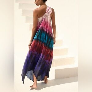 Anthropologie Colorful Tie-Dye Dress